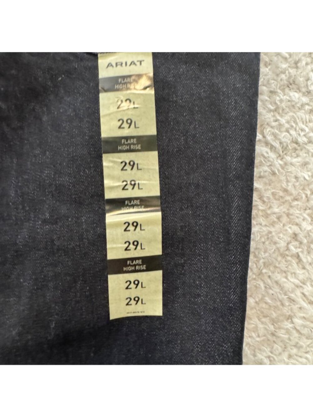 Ariat Women's Jeans 29LHigh-Rise Flare Italian Denim Dark Wash Premium Fit NWT - Picture 12 of 12